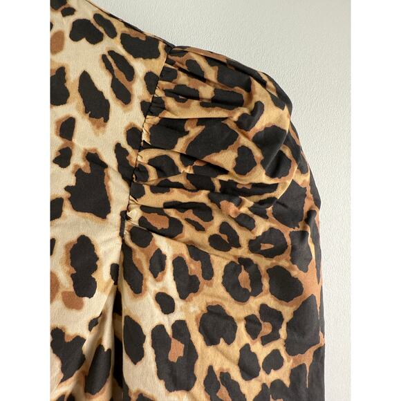 Tuckernuck x India Hicks Leopard Domino Long Sleeve Mini Dress Size M - Picture 5 of 16